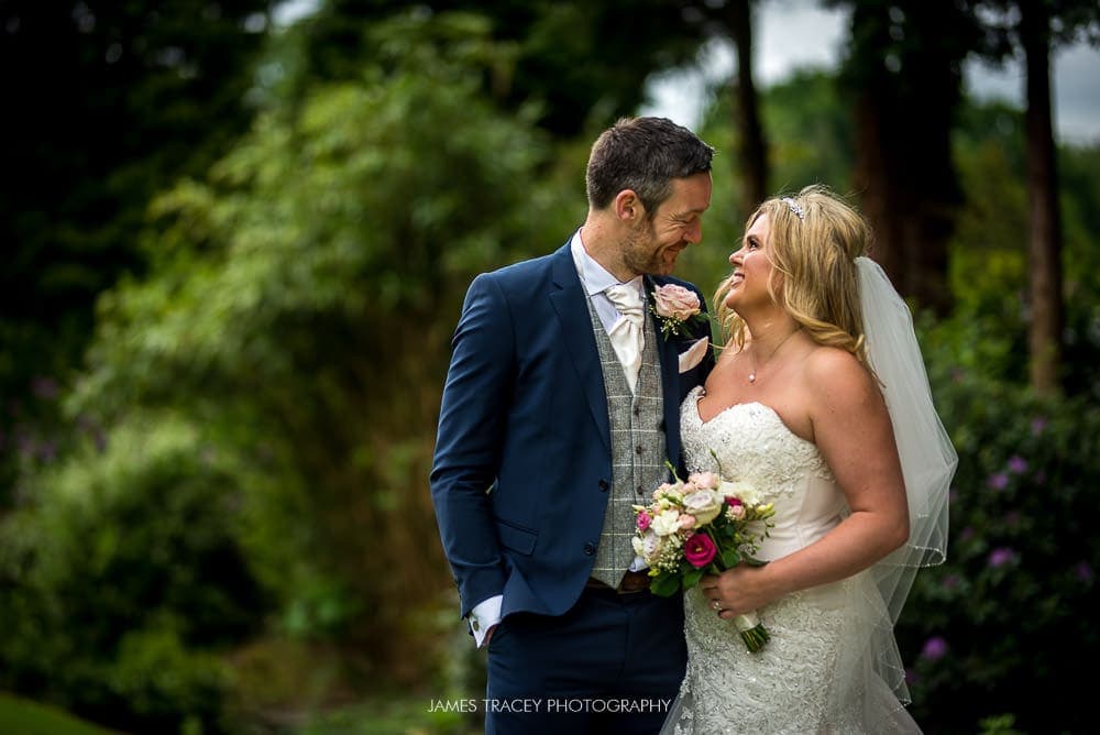 wedding couple at mottram hall