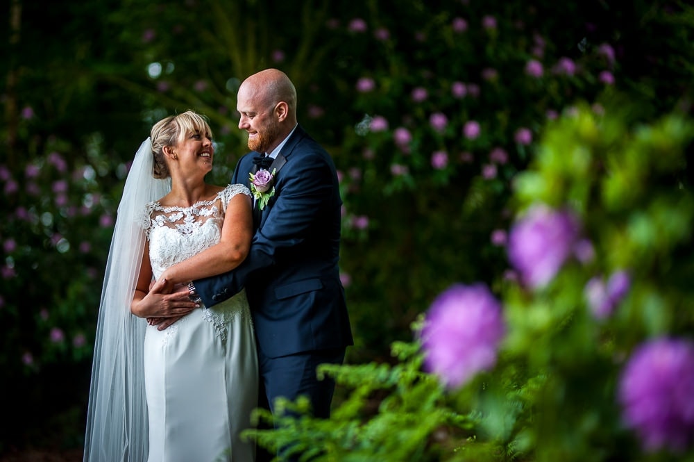 wedding photography in grounds of nunsmere hall