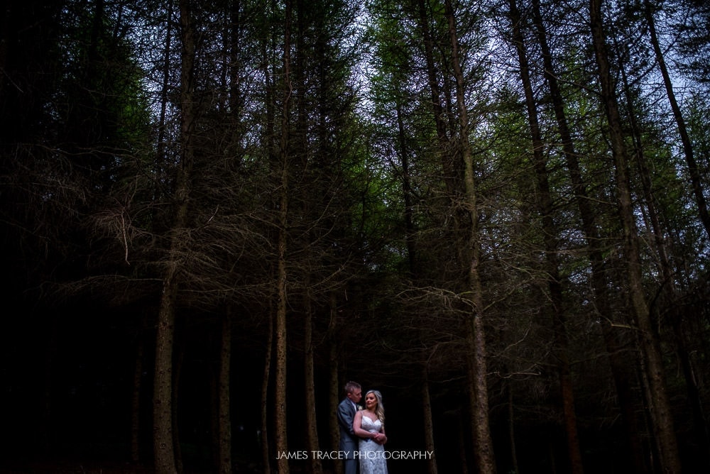 Dramatic couple photo at The Saddleworth Hotel