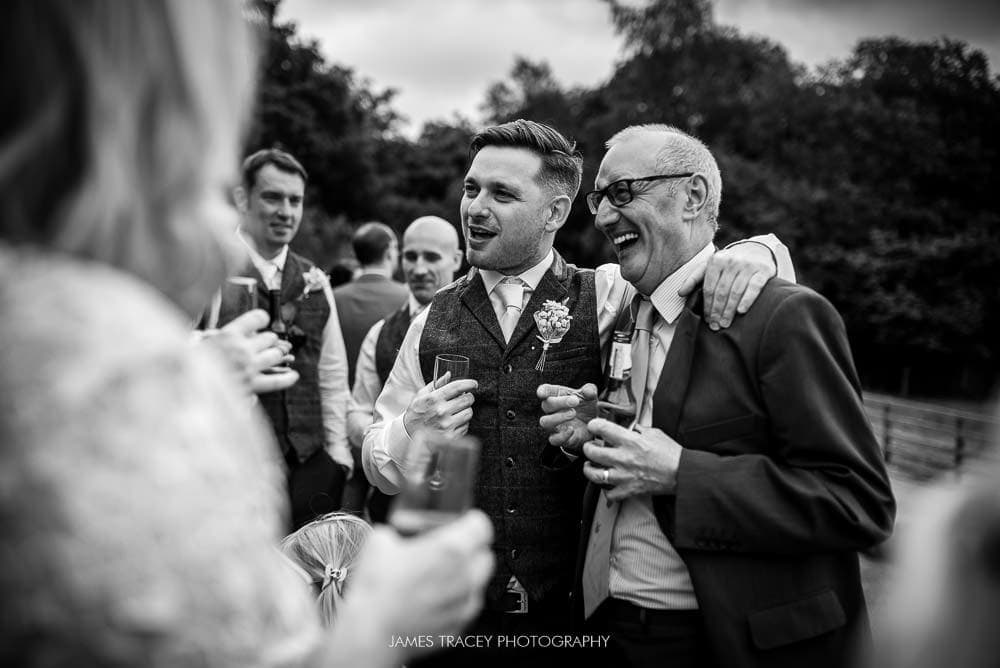 best man enjoying wedding day