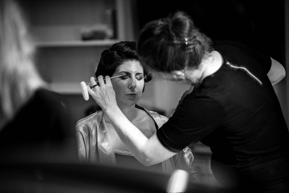 bride make up at King street townhouse