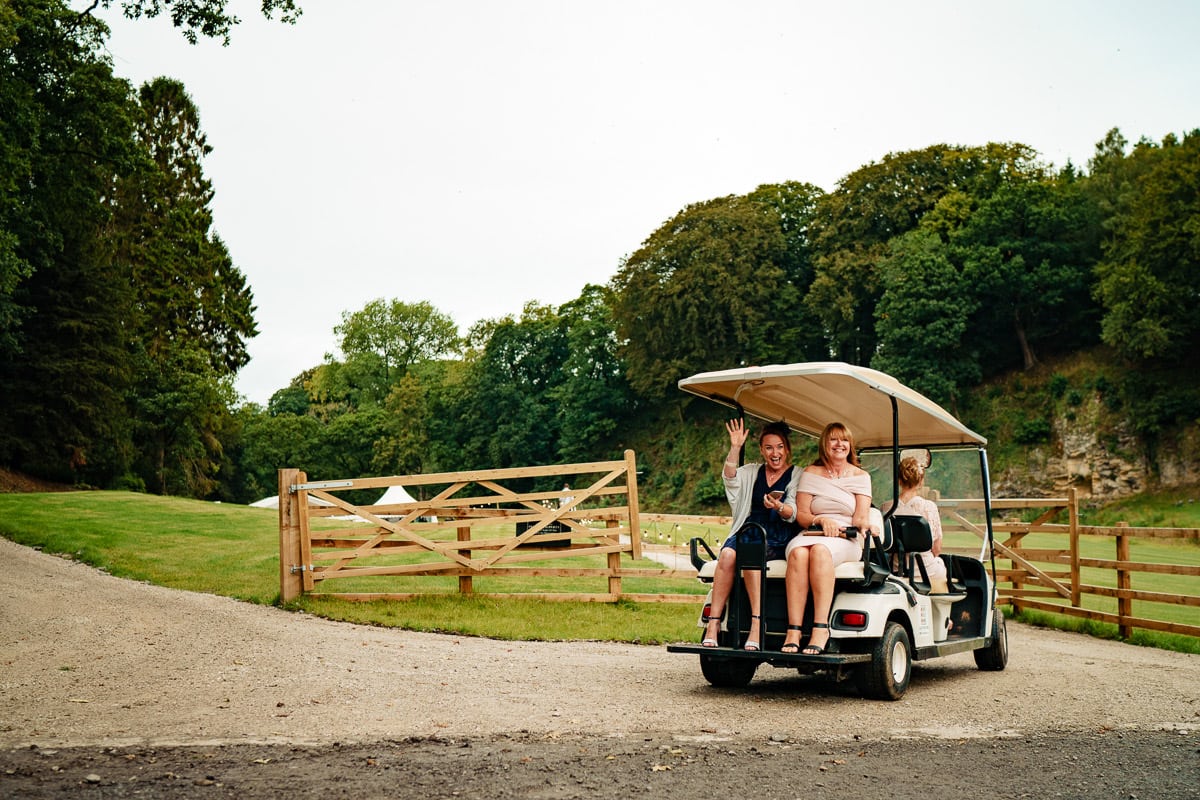 golf buggy at gisburn park estate