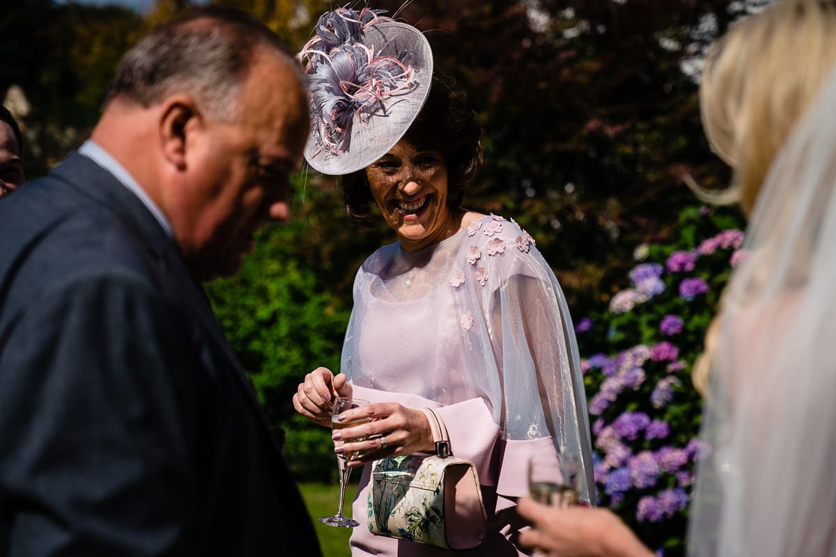 laughing mother of the bride at gilpin lake house