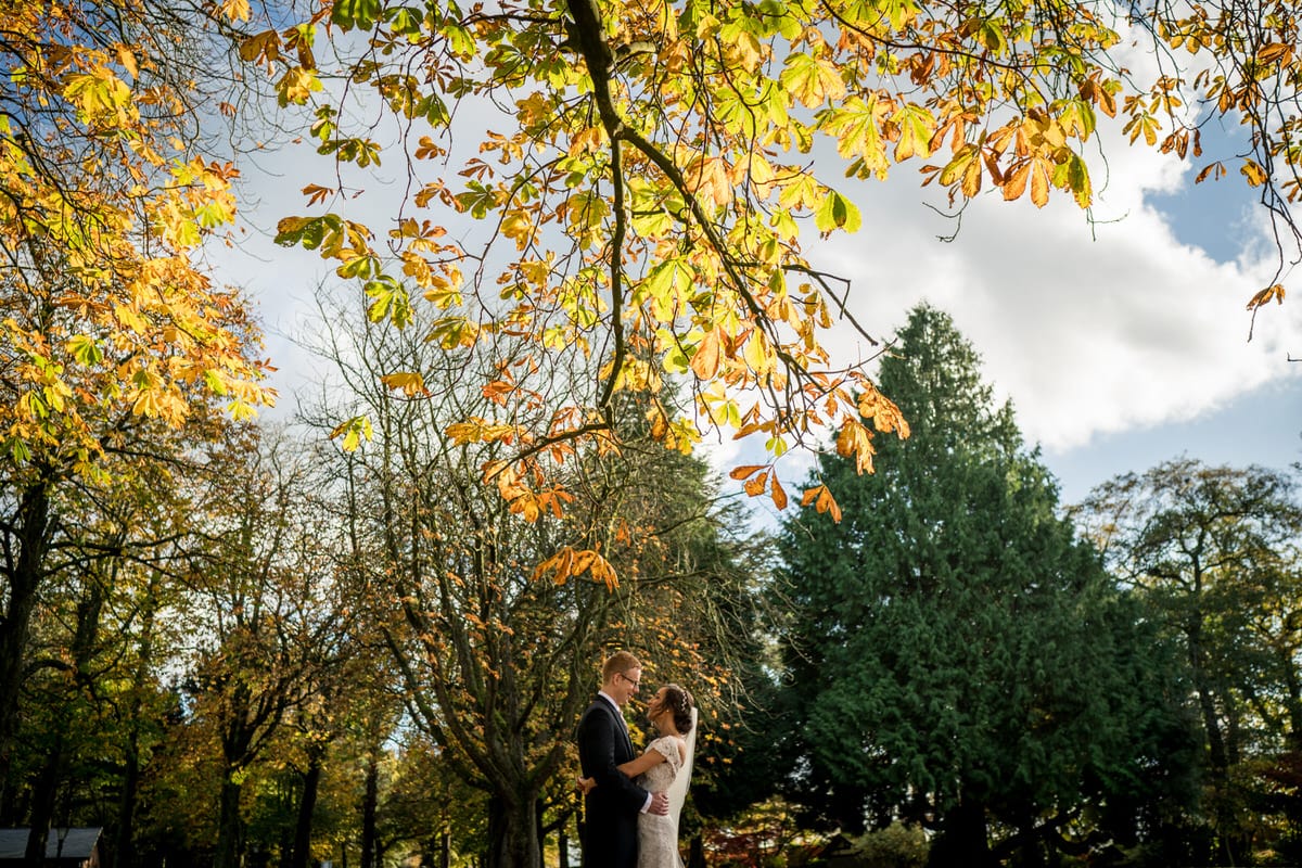 autumn wedding at colshaw hall