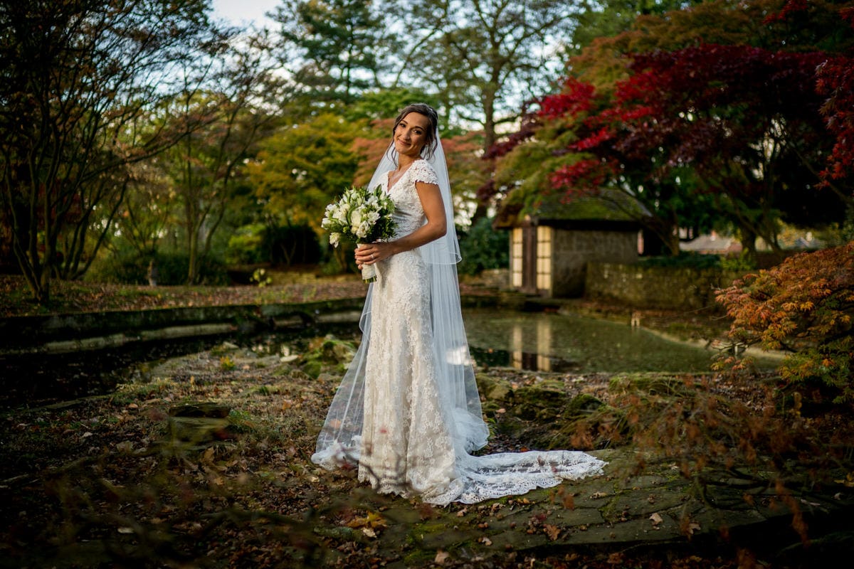 bridal portrait at colshaw hall