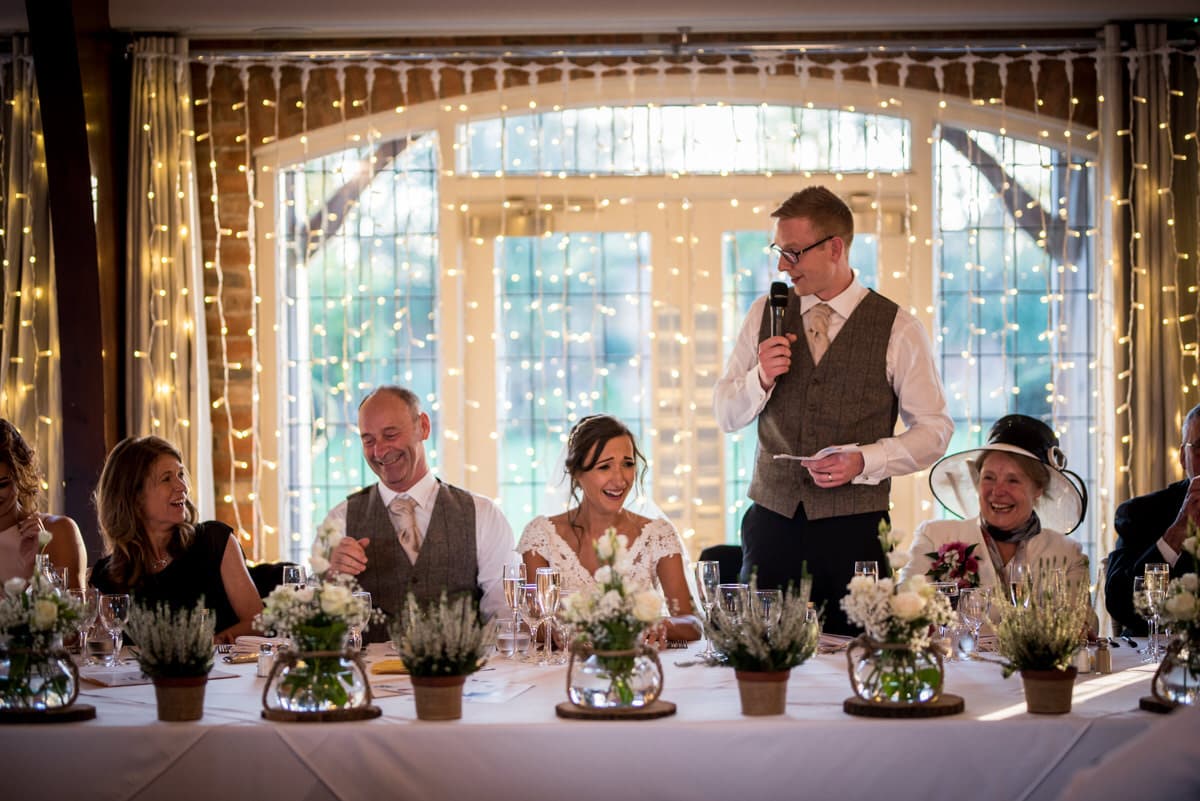 groom speech at colshaw hall