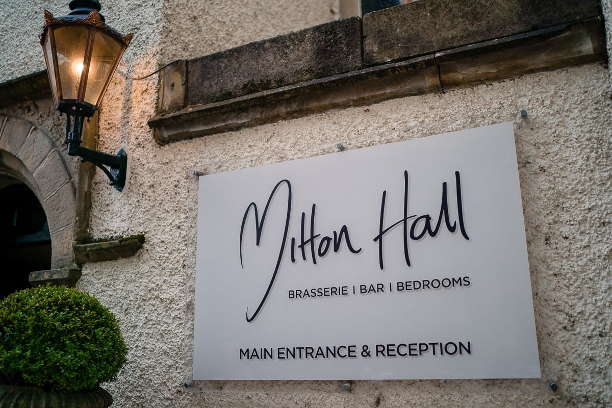 mitton hall sign