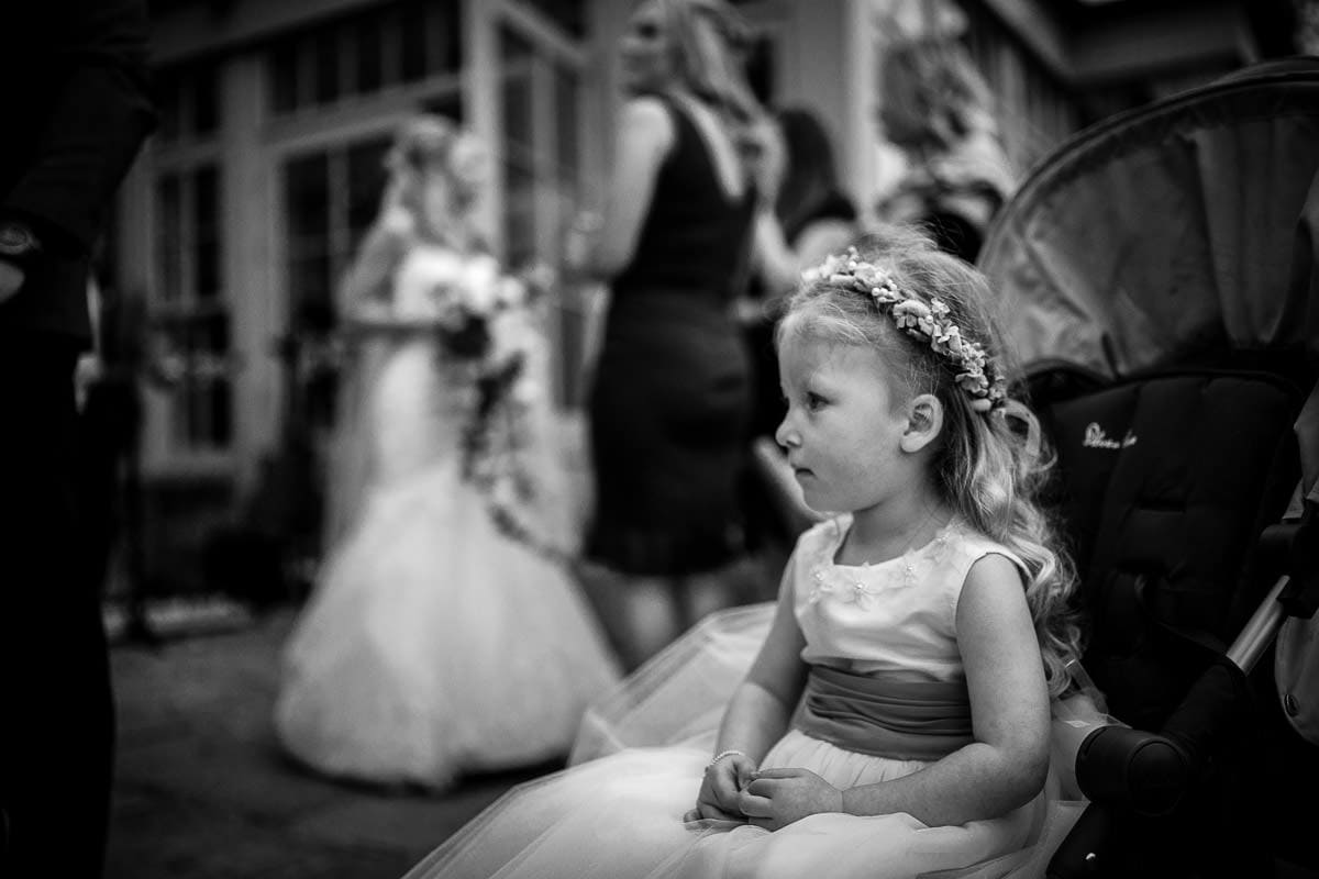 flower girl at mitton hall