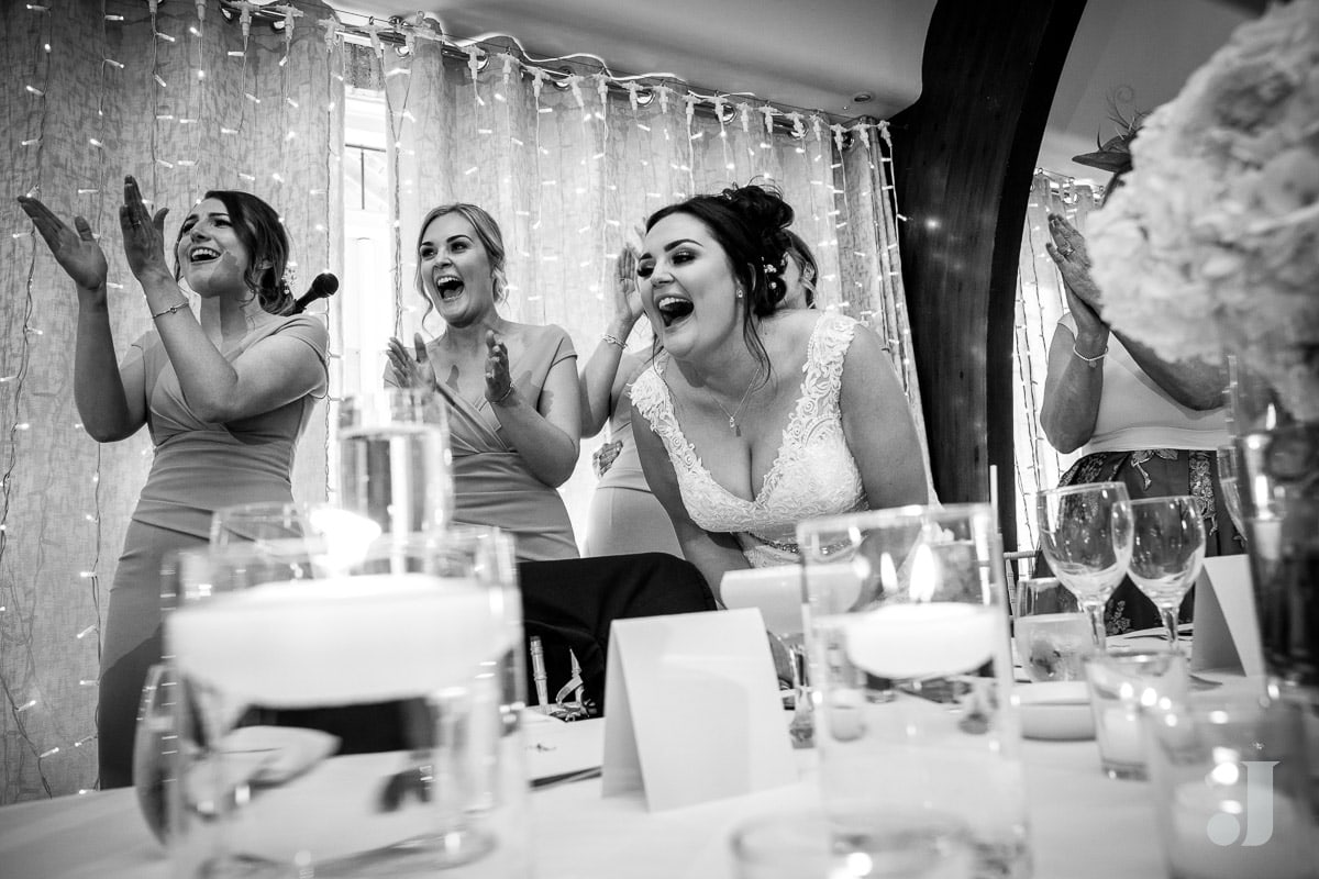 more laughter at wedding speeches