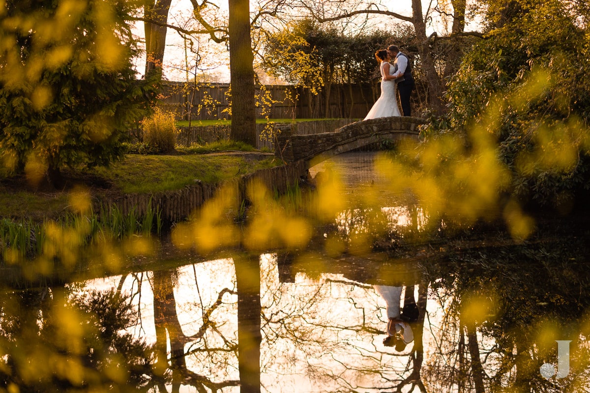 couple on bride at Colshaw Hall