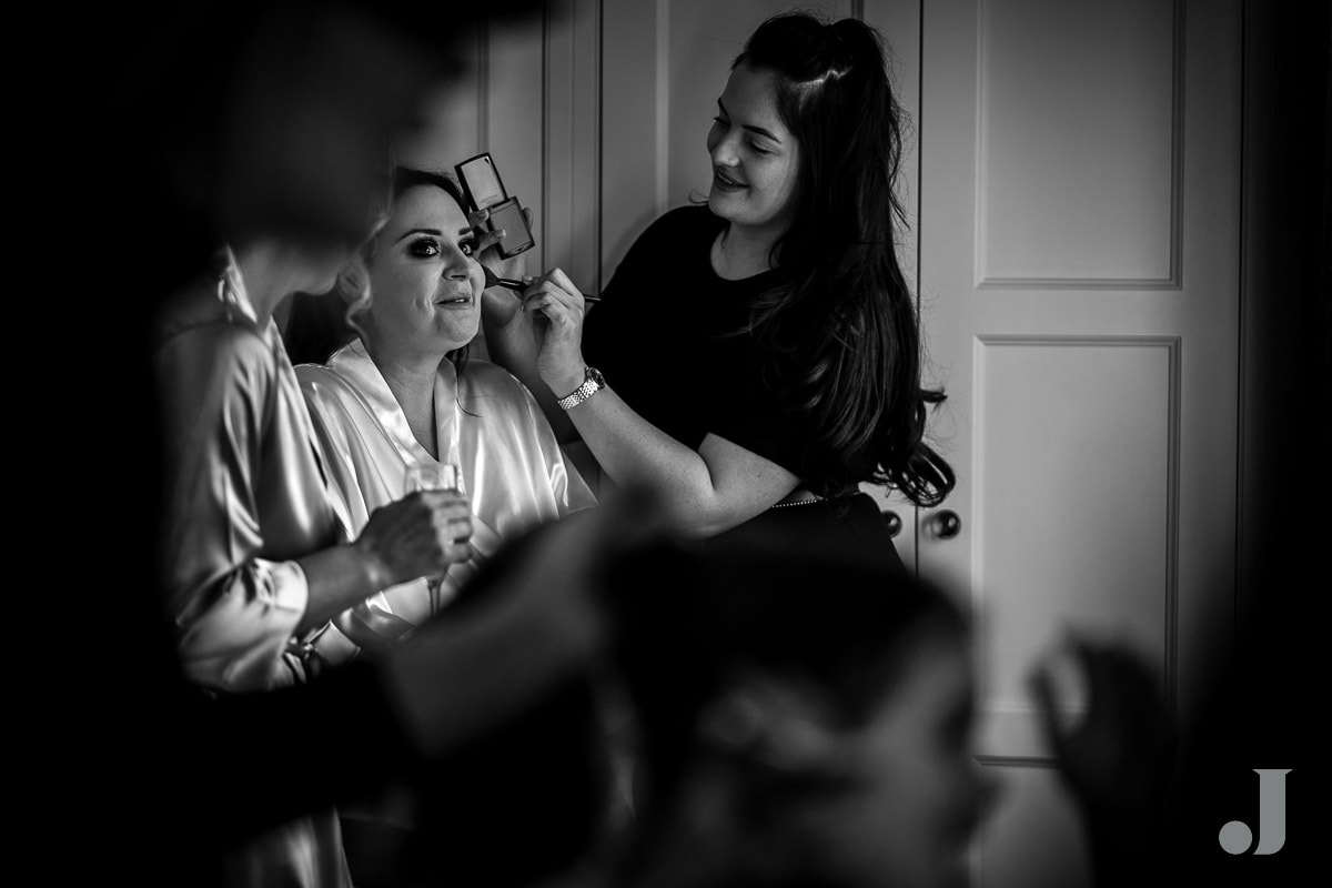 bridal make up at Colshaw Hall