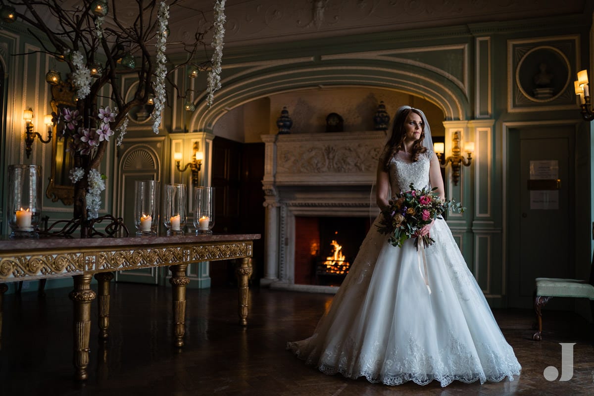 bridal portrait at Thornton Manor