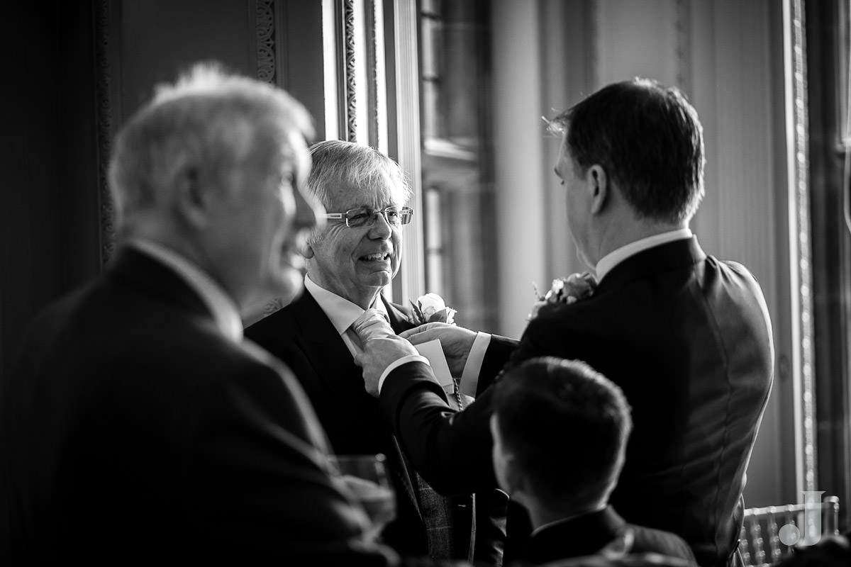 father of the bride at Thornton Manor wedding