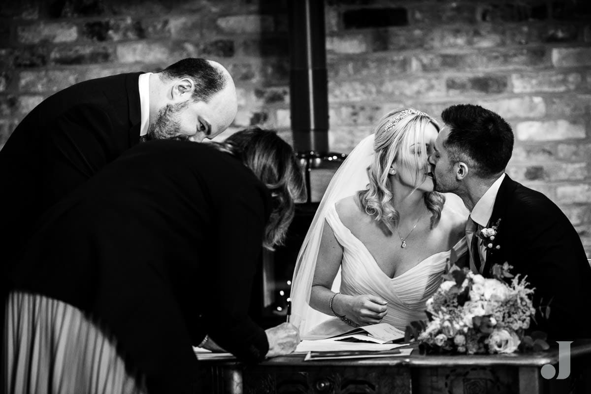 signing the register at the holford estate