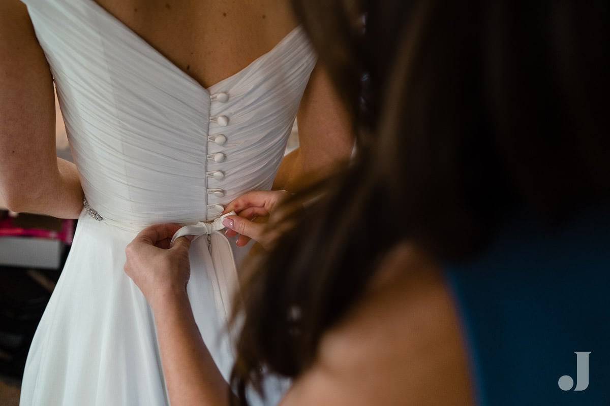 bride in wedding dress